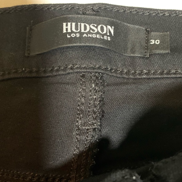 HUDSON high rise black shimmer pants. Bootcut. Size 30. - Picture 3 of 10